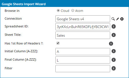 Google Sheets Import Wizard.